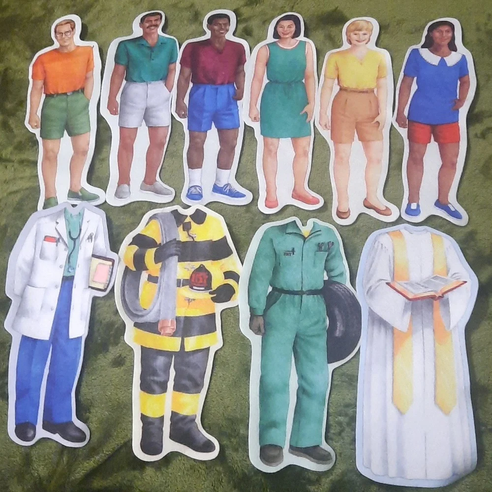 Felt People, Emotions, Professions and Weather teaching tools learning toys